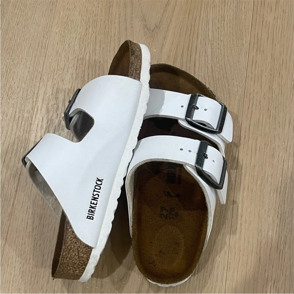 Birkenstock Kids White Slippers - Picture 3 of 4